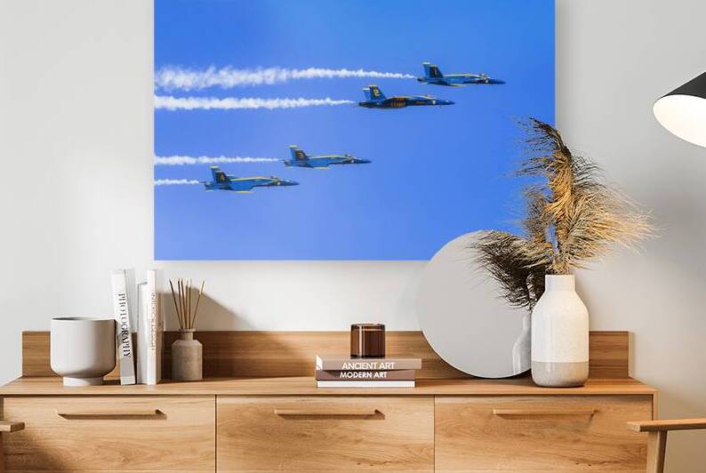 4 Angels in the Blue - Blue Angels over Minden Nevada by Mike Lee