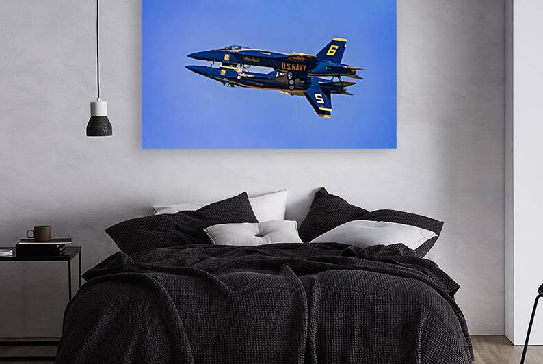 Mirror Mirror - Blue Angels over Minden Nevada by Mike Lee