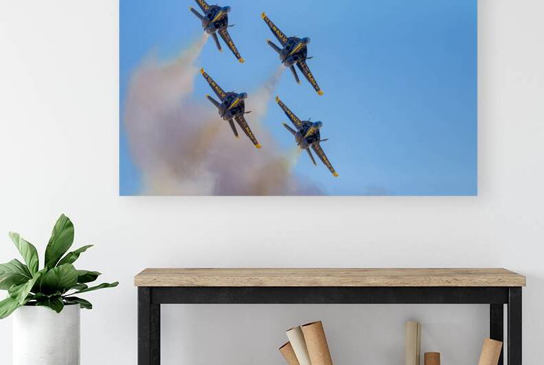 Turning and Burning - Blue Angels over Minden Nevada by Mike Lee