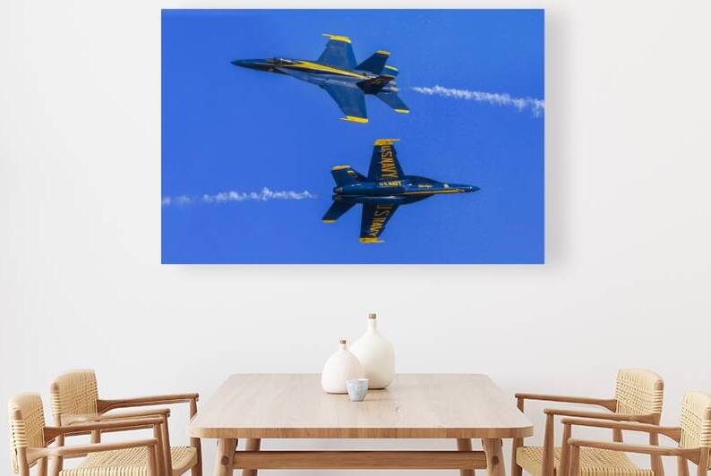 Maximum Closure Minimum Separation - Blue Angels over Minden Nevada by Mike Lee