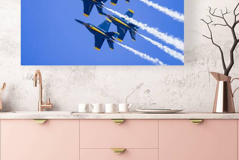 Diamond Roll - Blue Angels over Minden Nevada by Mike Lee