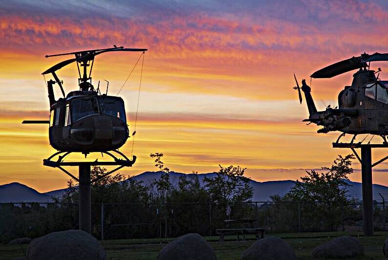 Retired Warbirds at Dawn - Susanville Municpal Airport - Lassen County California by Mike Lee