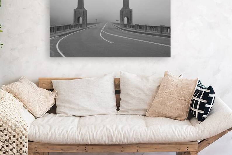 Into the Fog - I.L. Patterson Bridge - Rogue River - Gold Beach Oregon by Mike Lee