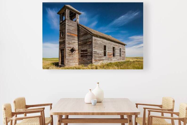 Old Cottonwood Church - Havre Montana by Mike Lee