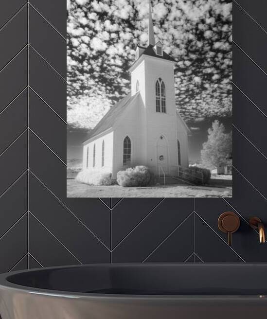 Little Shasta Church Infrared - Siskiyou County California by Mike Lee
