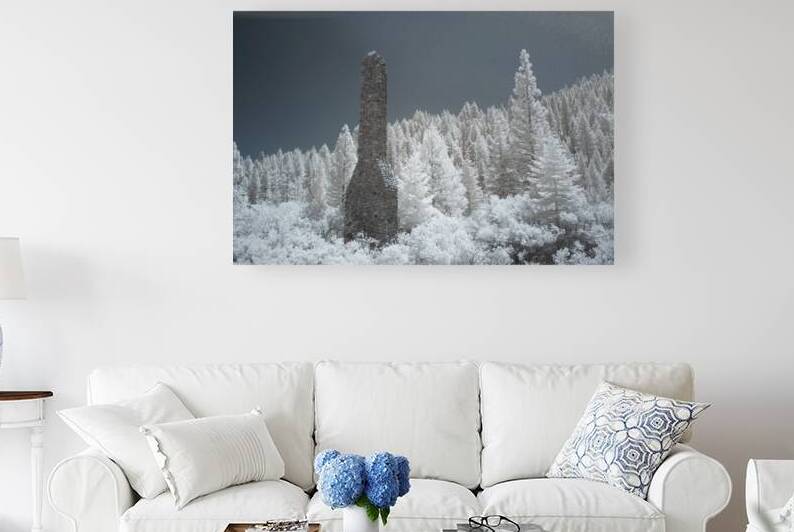 Old Chimney in invisible Light - Sierra County California by Mike Lee