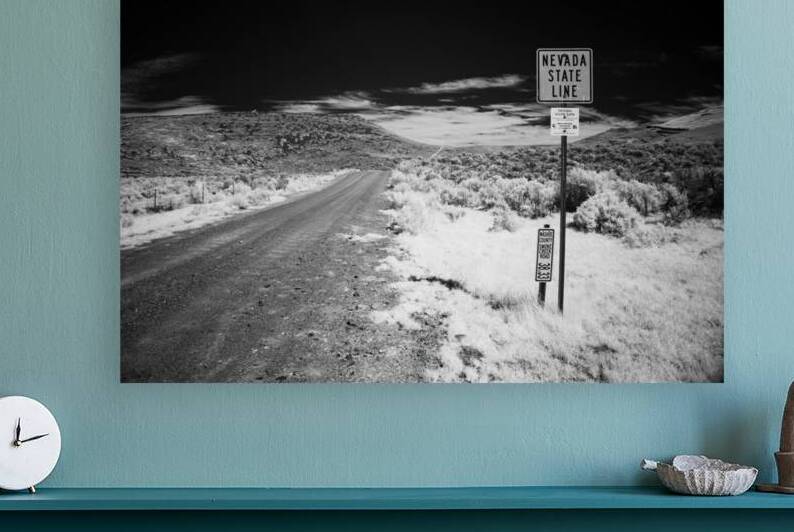 California Nevada Line - Infrared - Washoe County Nevada by Mike Lee