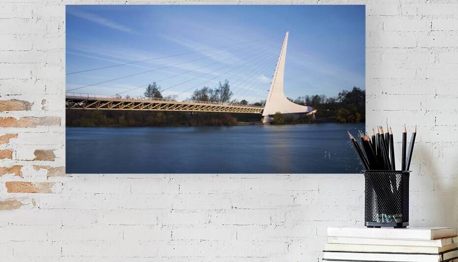Sundial Bridge Morning – Redding  - Shasta County California by Mike Lee