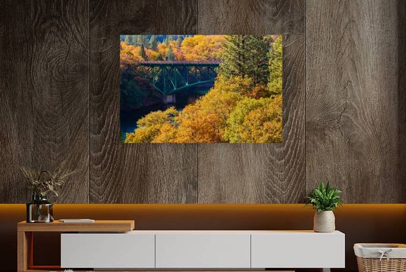 Lake Britton Bridge Autumn by Mike Lee