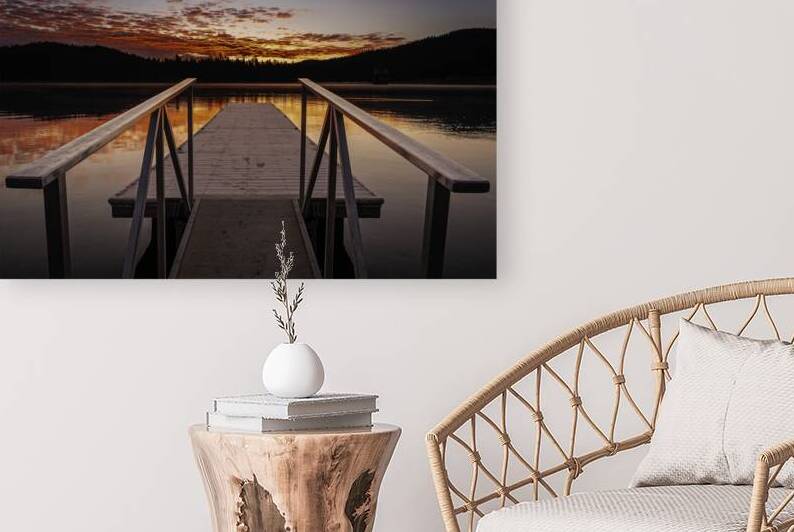 Almanor Dawn - Canyon Dam Boat Dock under a Winter Sunrise by Mike Lee