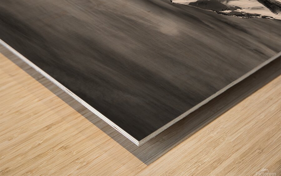 Mount Lassen and Chaos Crags in Invisible Light - Lassen Volcanic National Park Wood print