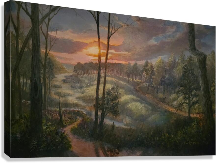 Miller Woods Sunset Canvas Print