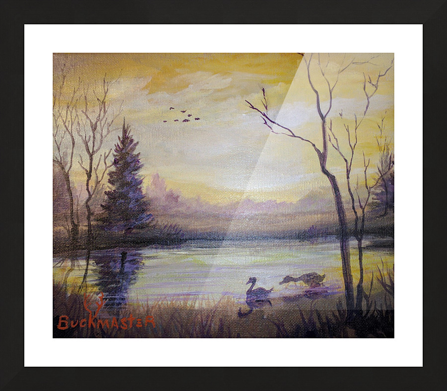 Mikes Marsh Picture Frame print