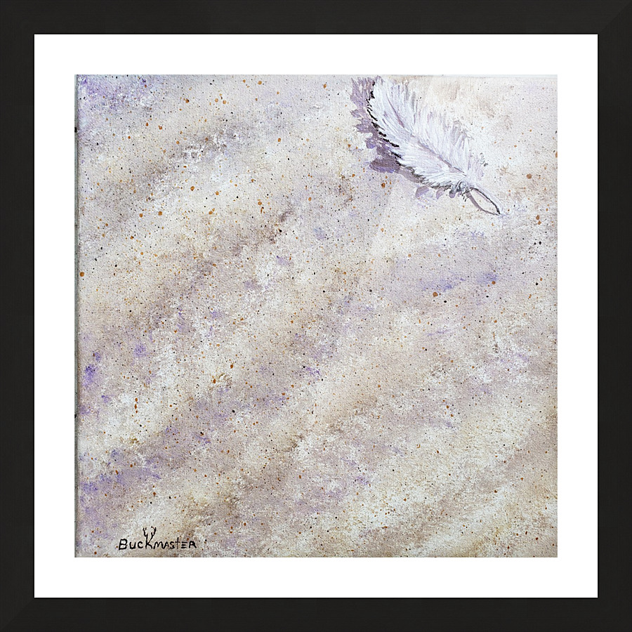 Fleeting Feather Picture Frame print
