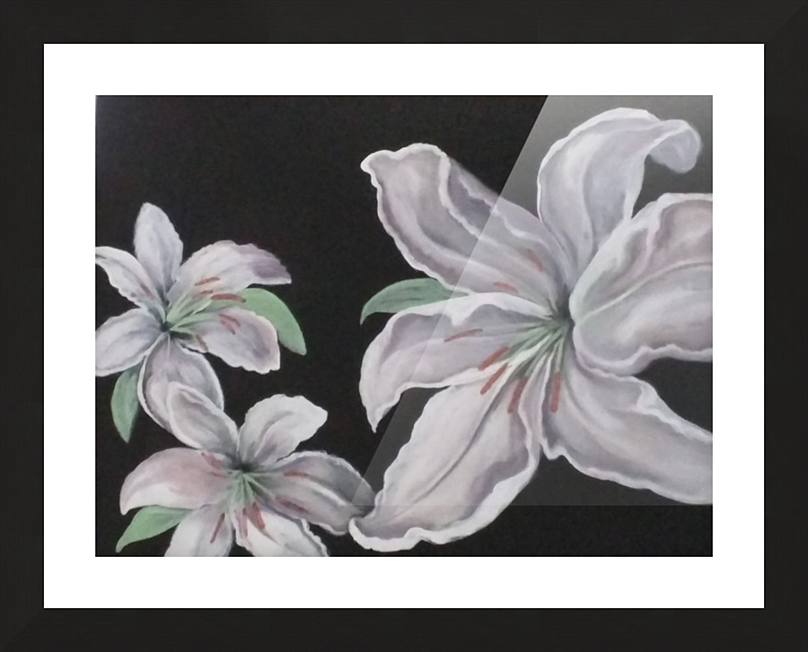  Lillies Picture Frame print