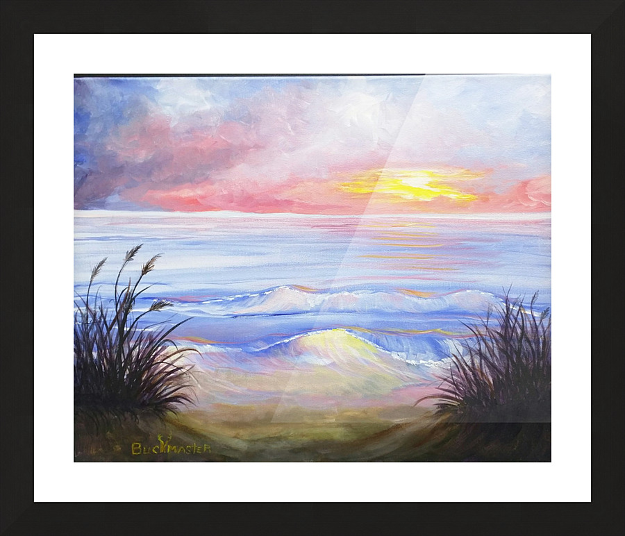 Sunset Beach Picture Frame print