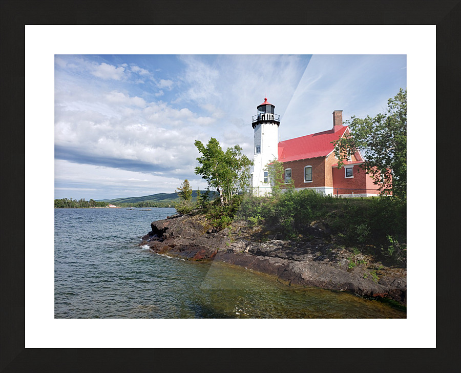 Eagle River Light House Picture Frame print