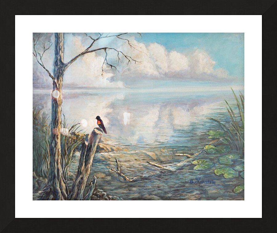 Willow Slough Reflections  Picture Frame print