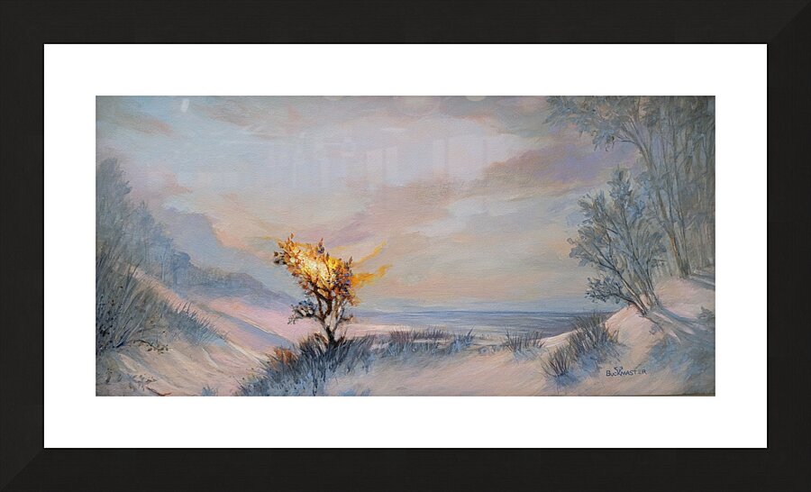 Sunset Flame Picture Frame print