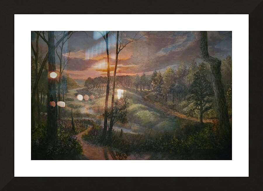Miller Woods Sunset Picture Frame print