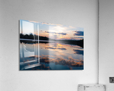 Glassy Lake Sunrise Acrylic Print