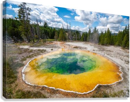 Morning Glory Pool Canvas Print