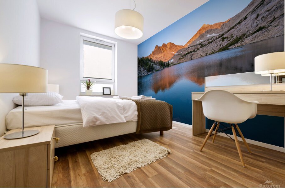 White Clouds Mural print