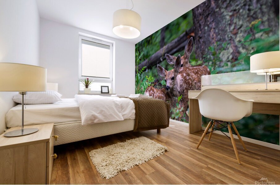 Deer Mural print