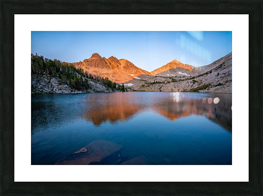 White Clouds Picture Frame print