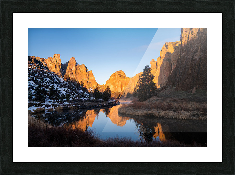Crooked River Picture Frame print