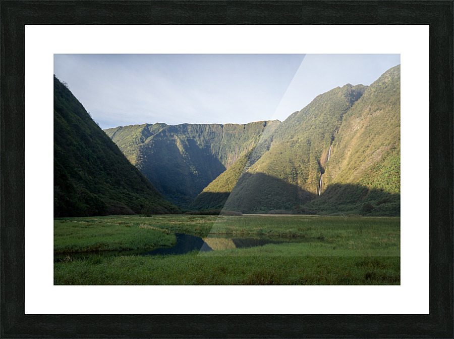 Waimanu Valley Picture Frame print