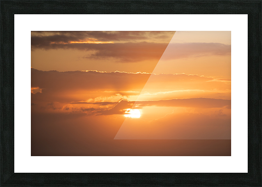 Oahu Sunset Picture Frame print