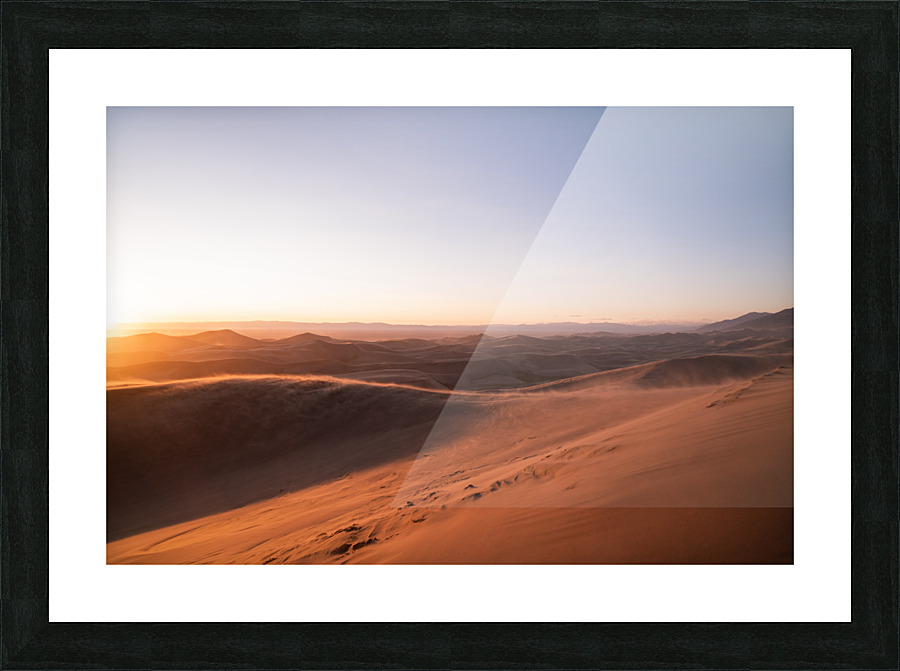 Sand Dunes Sunset Picture Frame print
