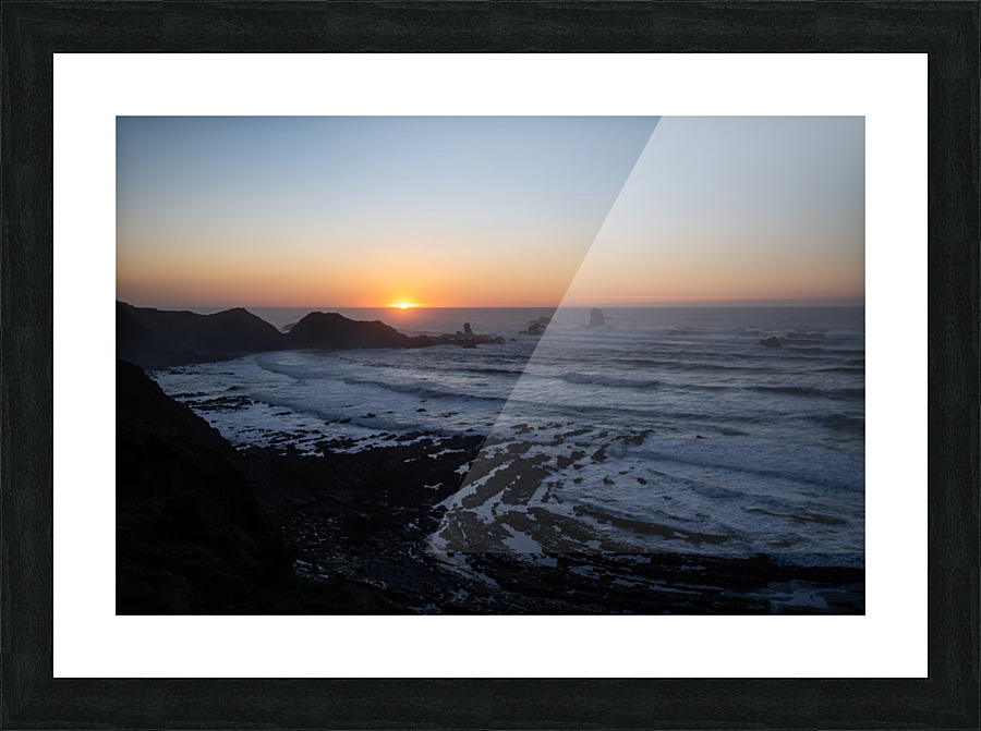 Oregon Coast Sunset Picture Frame print