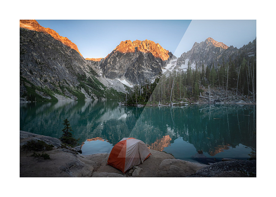 Colchuck Lake Sunset Picture Frame print