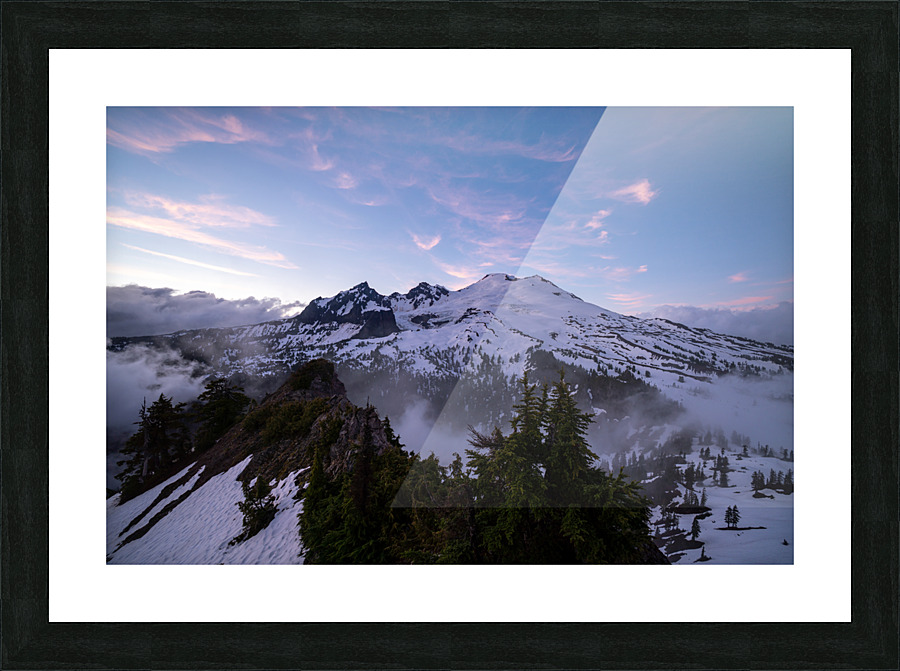 Mt. Baker Sunset Picture Frame print