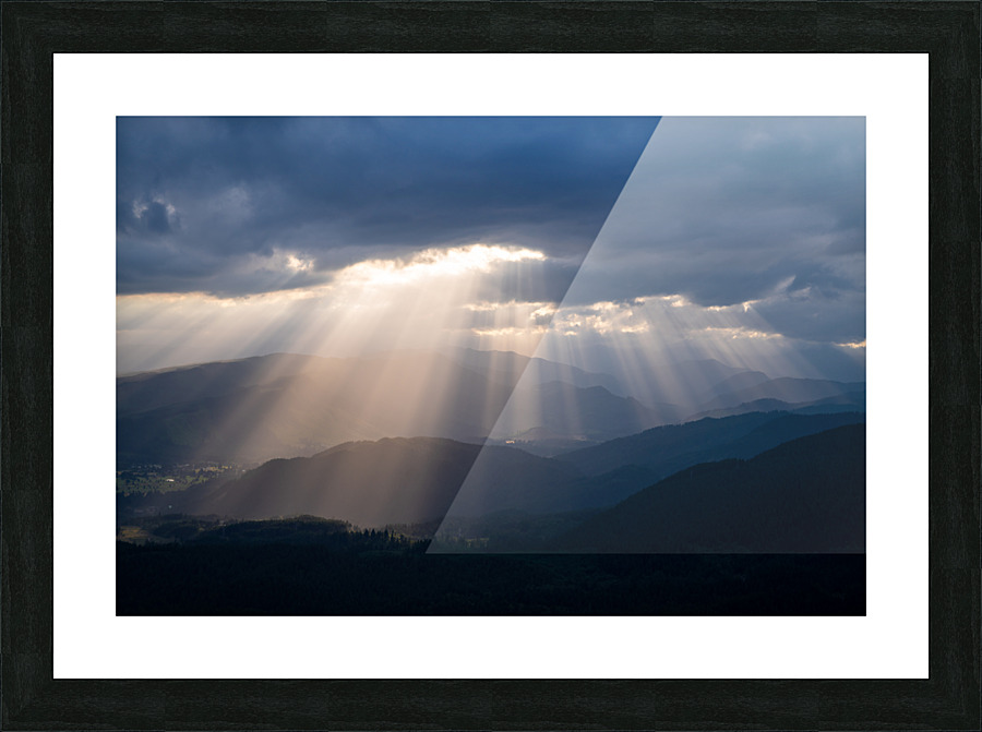 Light Rays in Washington Picture Frame print