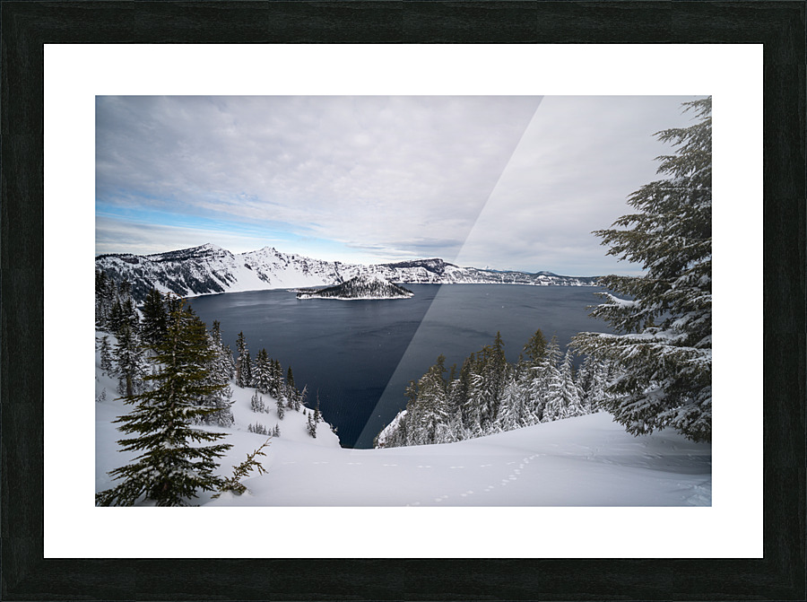 Winter in Crater Lake Picture Frame print