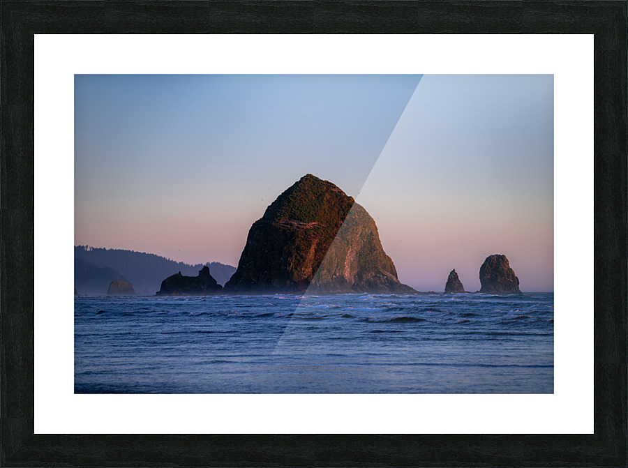 Haystack Rock Picture Frame print