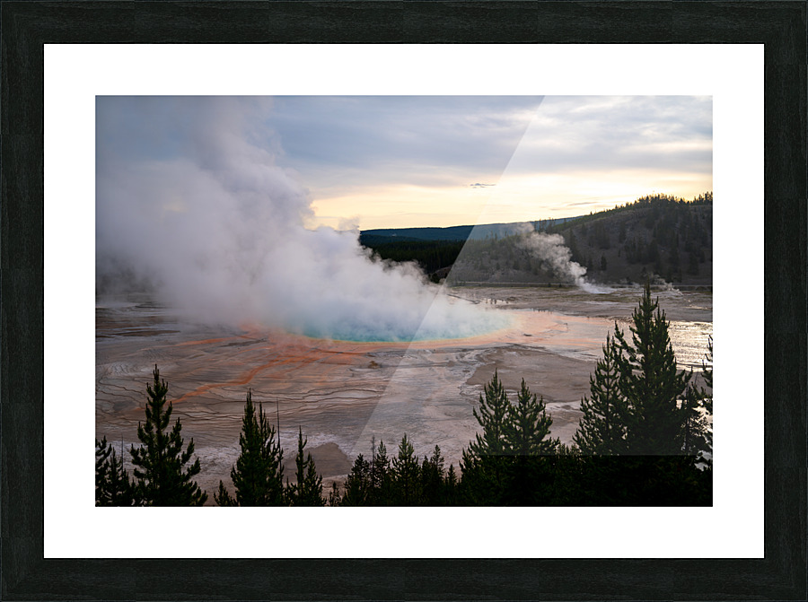 Grand Prismatic Spring Picture Frame print