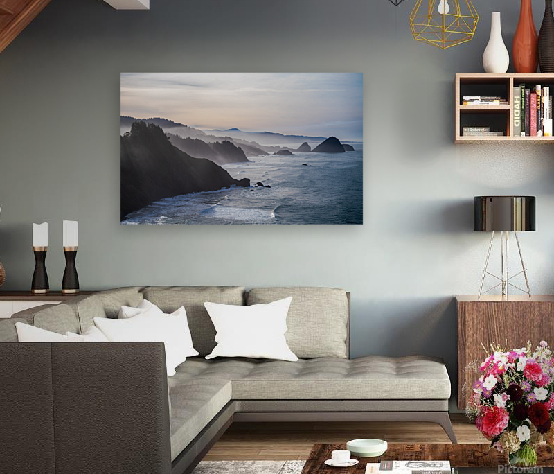 Hazy Oregon Coast Reproduction