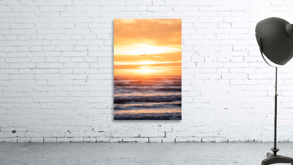 Sunset Waves Wall Preview