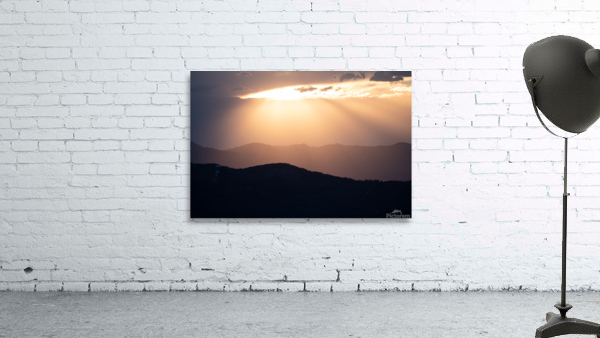 Sunset Mountain Layers Wall Preview