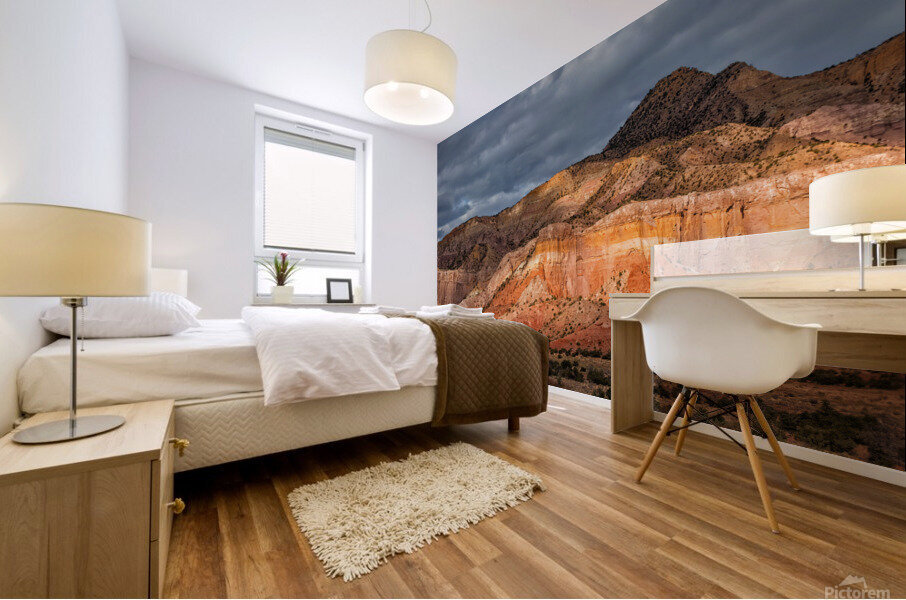 Storm above Ghost Ranch Mountain  Mural print