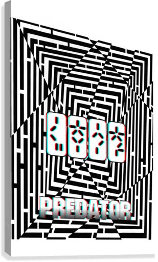 3D Maze Gaze *Predator* Canvas Print