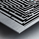 3D Maze Gaze *Bleach* Metal print
