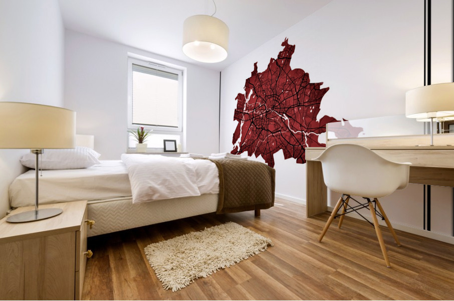 Crimson Cities *Berlin* Mural print