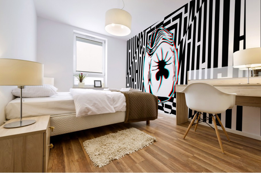 3D Maze Gaze *ALIEN* Mural print