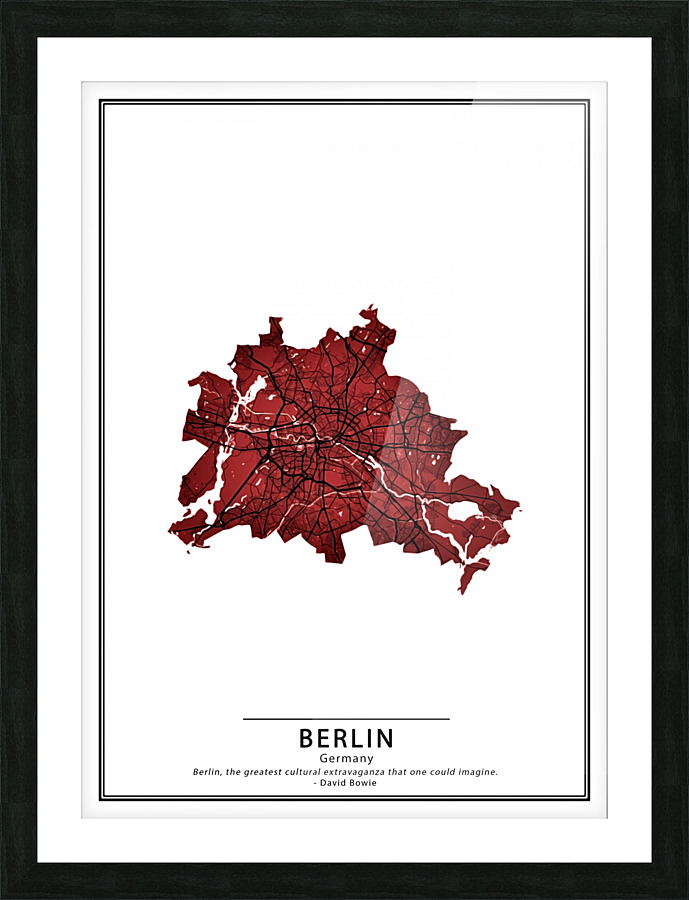 Crimson Cities *Berlin* Picture Frame print
