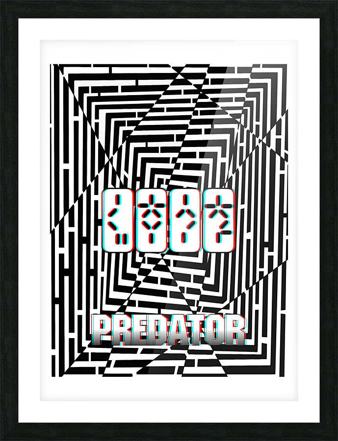 3D Maze Gaze *Predator* Picture Frame print